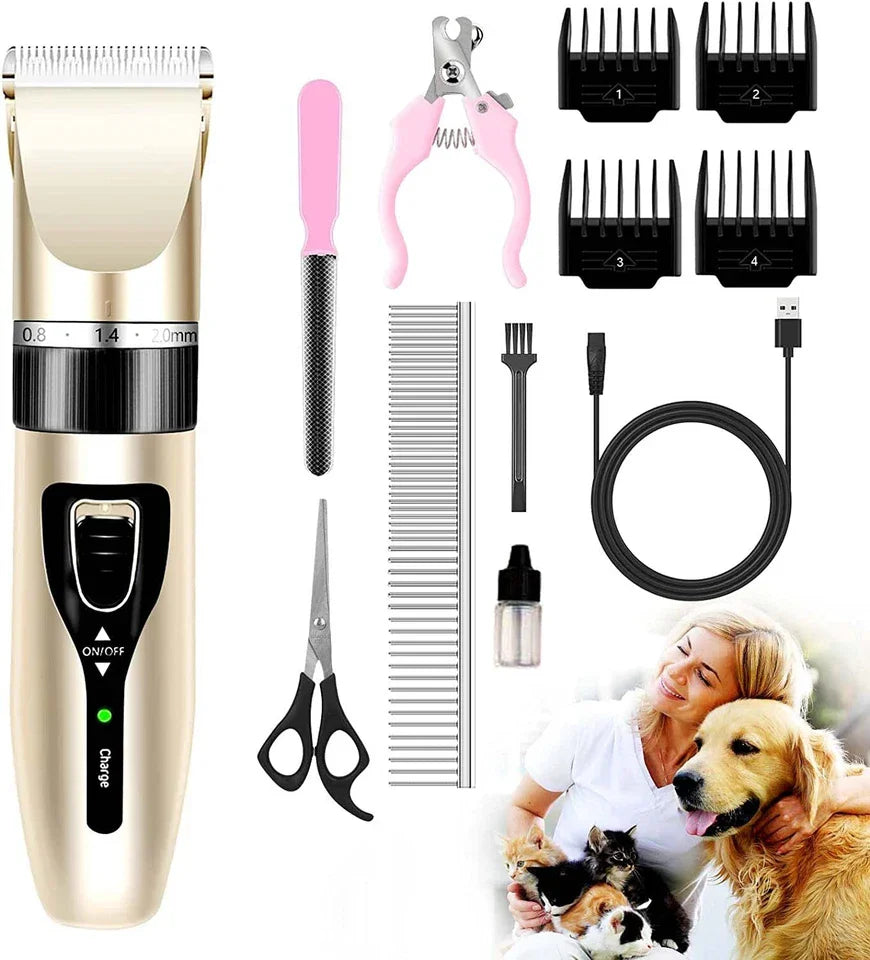 12 Kit Electric Pet Hair Trimmer Cat Dog | PetNestUK